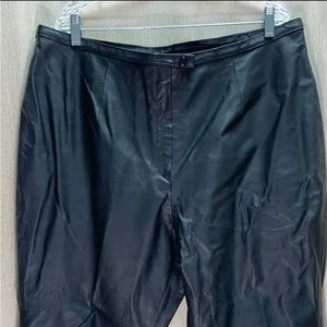 Newport News genuine leather pants Color: Black Size: 16